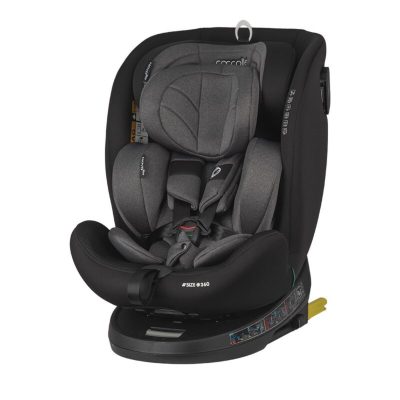 Scaun auto rotativ, Coccolle Nova, iSize 40-150 cm, Diamond Black