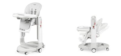 Scaun de masa 3 in 1 Peg Perego Tatamia Follow Me 0-15 Kg Wonder Grey