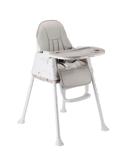 Scaun de masa KikkaBoo 3in1 Creamy Grey