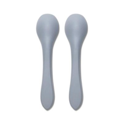 Set 2 lingurite din silicon natural Grey