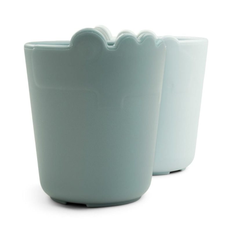 Set 2 pahare mici Done by Deer Kiddish Croco Blue 100 ml