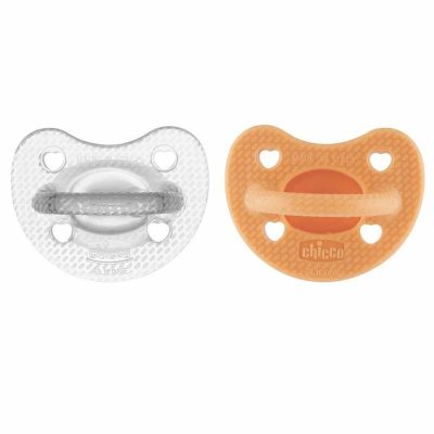 Set 2 suzete bebelusi, Chicco, Physioforma Luxe, Ortodontice, Silicon moale, Fara BPA, 6-16 luni, Gri