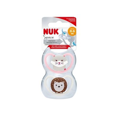 Set 2 suzete Nuk Space din silicon M1 0-6 luni