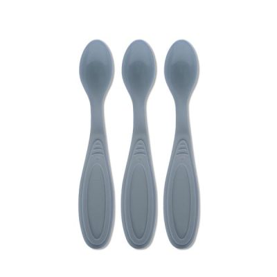 Set 3 lingurite Lorelli My Friend Cameo Blue margine rotunjita 6 luni+