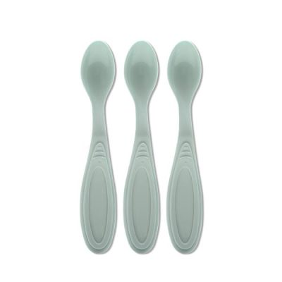 Set 3 lingurite Lorelli My Friend Iceberg Green margine rotunjita 6 luni+