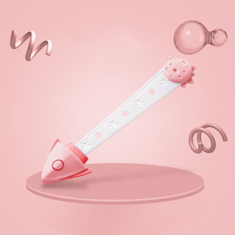 Set 3 sigurante multifunctionale Cangaroo Space-X Pink utilizare pentru dulapuri, sertare, frigidere, toalete