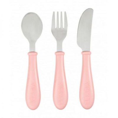 Set 3 tacamuri inox - Roz