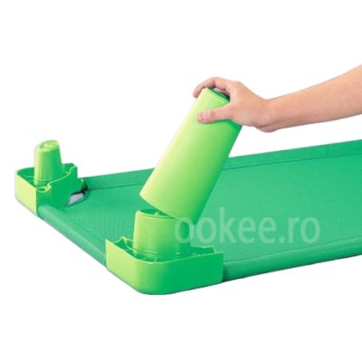 Set 4 inaltatoare pat stivuibil verde pentru gradinita