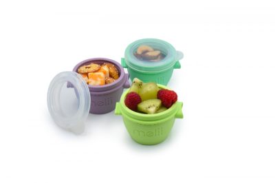 Set 4 recipiente silicon SnapGo Melii 118 ml