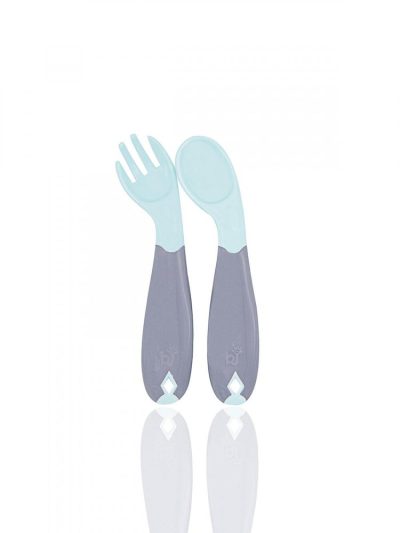 Set lingurita si furculita BabyJem Bleu