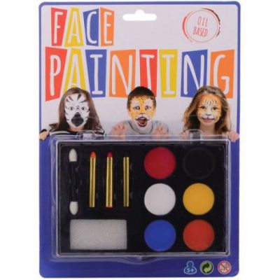 Set pictura pe fata, 6 culori (pe baza de ulei)