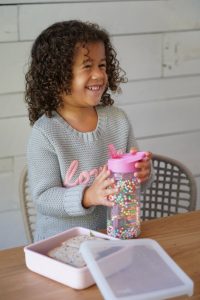 Sticla de apa cu pereti dubli Melii Pink 300 ml