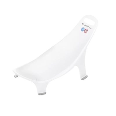 Suport pentru baie ergonomic, Jane, Nemo, De la nastere, Cu maner, Conform cu standardul european de siguranta EN 17022:2018, White