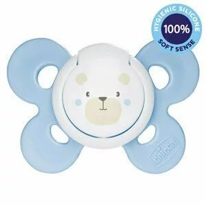 Suzeta, Chicco, Physio Comfort, Din silicon, Forma ortodontica, 2-6 luni, albastru