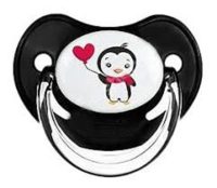 Suzeta ortodontica din silicon 18 luni + pinguin