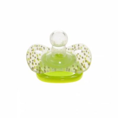 Suzeta silicon rotunda Minut Baby 0-6 + verde