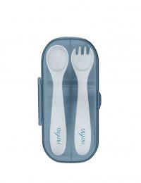 Tacamuri de calatorie in cutie Nuvita Easy Eating Powder Blue