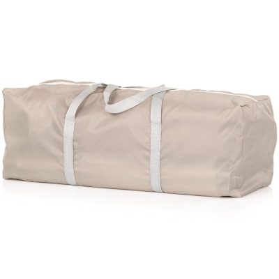 Tarc de joaca pentru copii Chipolino Easy Beige 180x180 cm, inele ajutatoare si usa pentru acces
