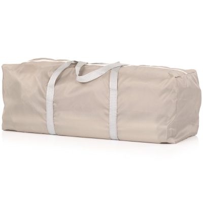 Tarc de joaca pentru copii Chipolino Vibe Beige 120x120 cm, inele ajutatoare si usa pentru acces