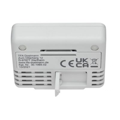 Termometru digital de camera cu suport magnetic alb TFA