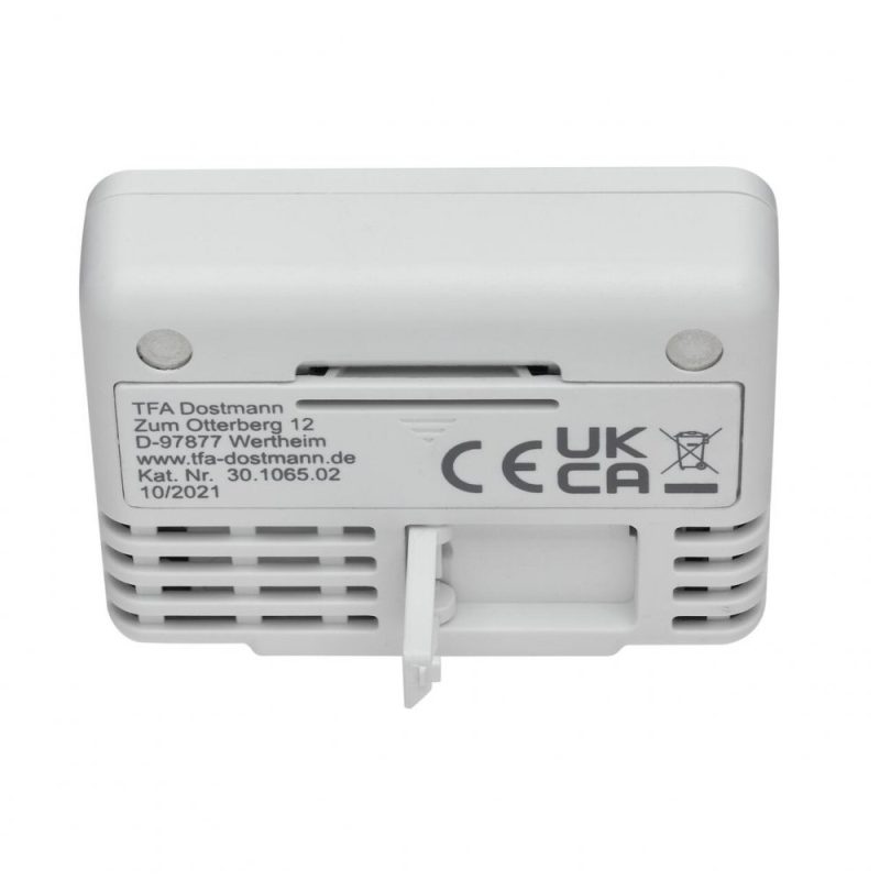 Termometru digital de camera cu suport magnetic alb TFA