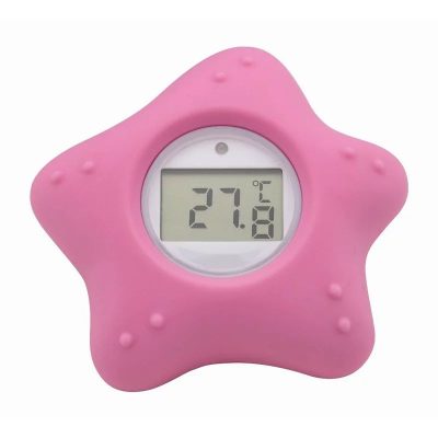 Termometru digital, FreeON, Starfish, Multifunctional, Ecran usor de citit, BPA Free, 0 luni+, Pink