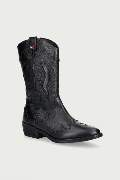 Tommy Hilfiger  cizme cowboy pentru copii din piele