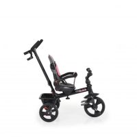 Tricicleta pentru copii Byox Quick Pink cu roti EVA, sezut reversibil, suport pentru picioare, frana pe rotile din spate si maner cu control al directiei