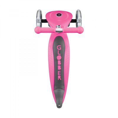 Trotineta evolutiva 4 in 1 pliabila Globber Go-Up Roz cu scaun, maner parinte, ghidon reglabil, greutate admisa 50 kg