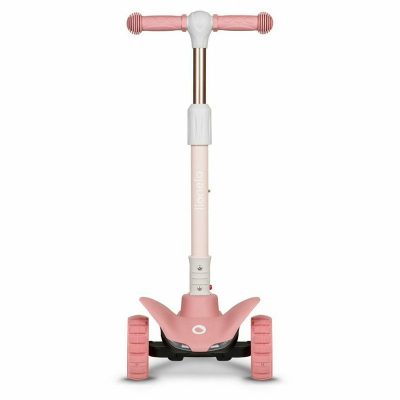 Trotineta Lionelo Timy Roz cu 3 roti LED, ghidon reglabil, pliabila, platforma antiderapanta, greutate suportata 50 kg, varsta 3 ani+