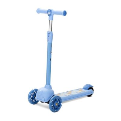 Trotineta, Lorelli Jetster, pana la 20 kg, maner reglabil 3 eozitii, roti cu leduri colorate, frana de picior, Blue