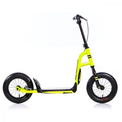 Trotineta pentru copii Urban Cross Dino Bikes cu ghidon ajustabil si roti gonflabile