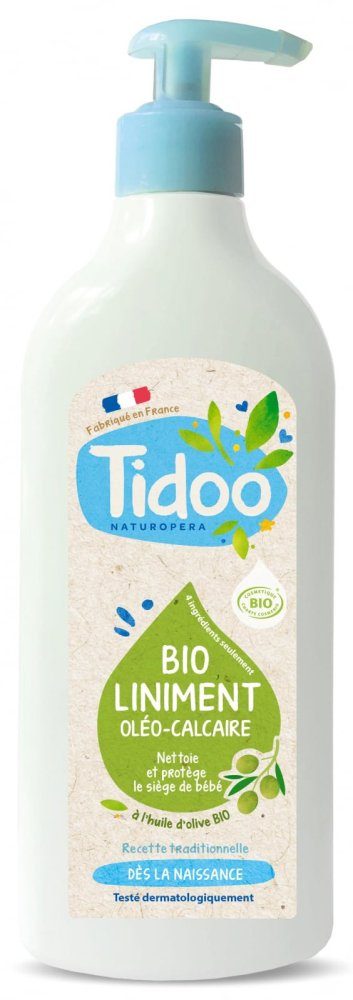Unguent Bio pentru curatare, hidratare si protejare zona scutec bebe, cu 3 uleiuri vegetale Tidoo 450 ml